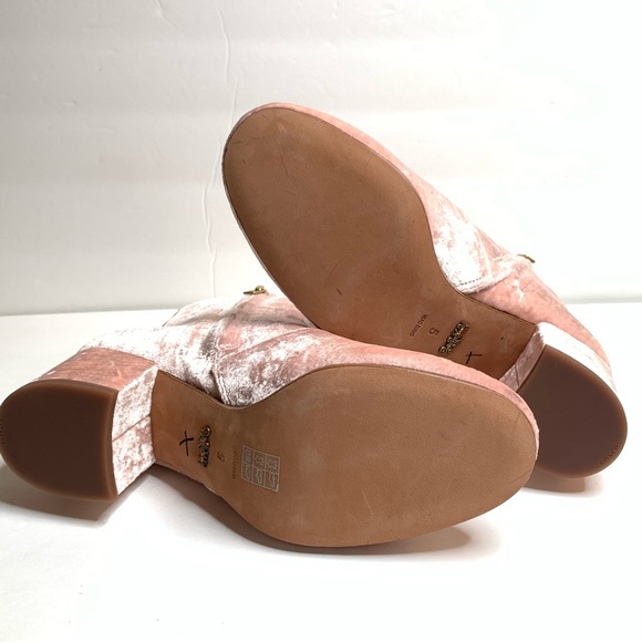 NEW Coach Juliet Velvet Ankle Booties Size 5 - Picture 6 of 10